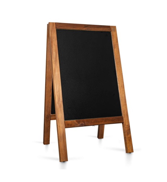 Kundenstopper Kreidetafel-Aufsteller Outdoor, 65 x 118 cm, Holz